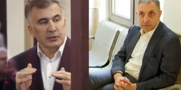 მიხეილ სააკაშვილი და ზურაბ ნოღაიდელი სასამართლო პროცესზე ერთმანეთს დაუპირისპირდნენ – მათი გაშველება მანდატურის სამსახურის წარმომადგენლებსა და მხარეებს მოუწიათ